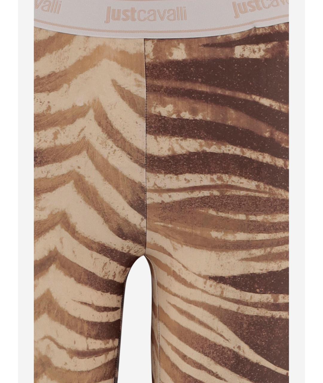 JUST CAVALLI Мульти полиэстеровые леггинсы и велосипедки, фото 3