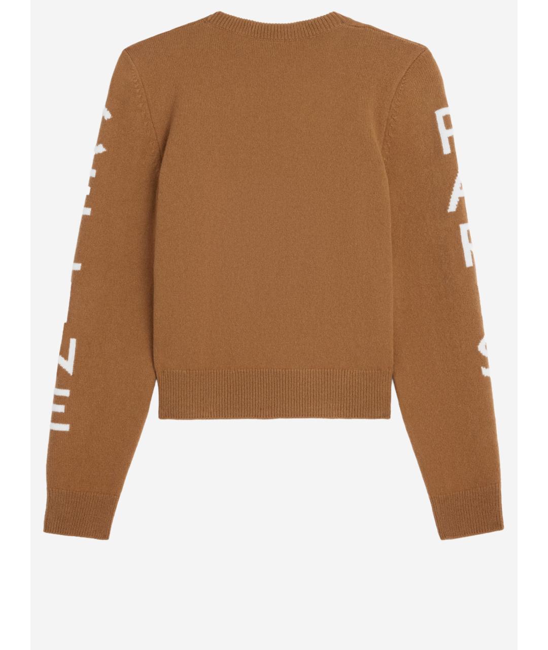 CELINE Бежевый шерстяной джемпер / свитер, фото 2