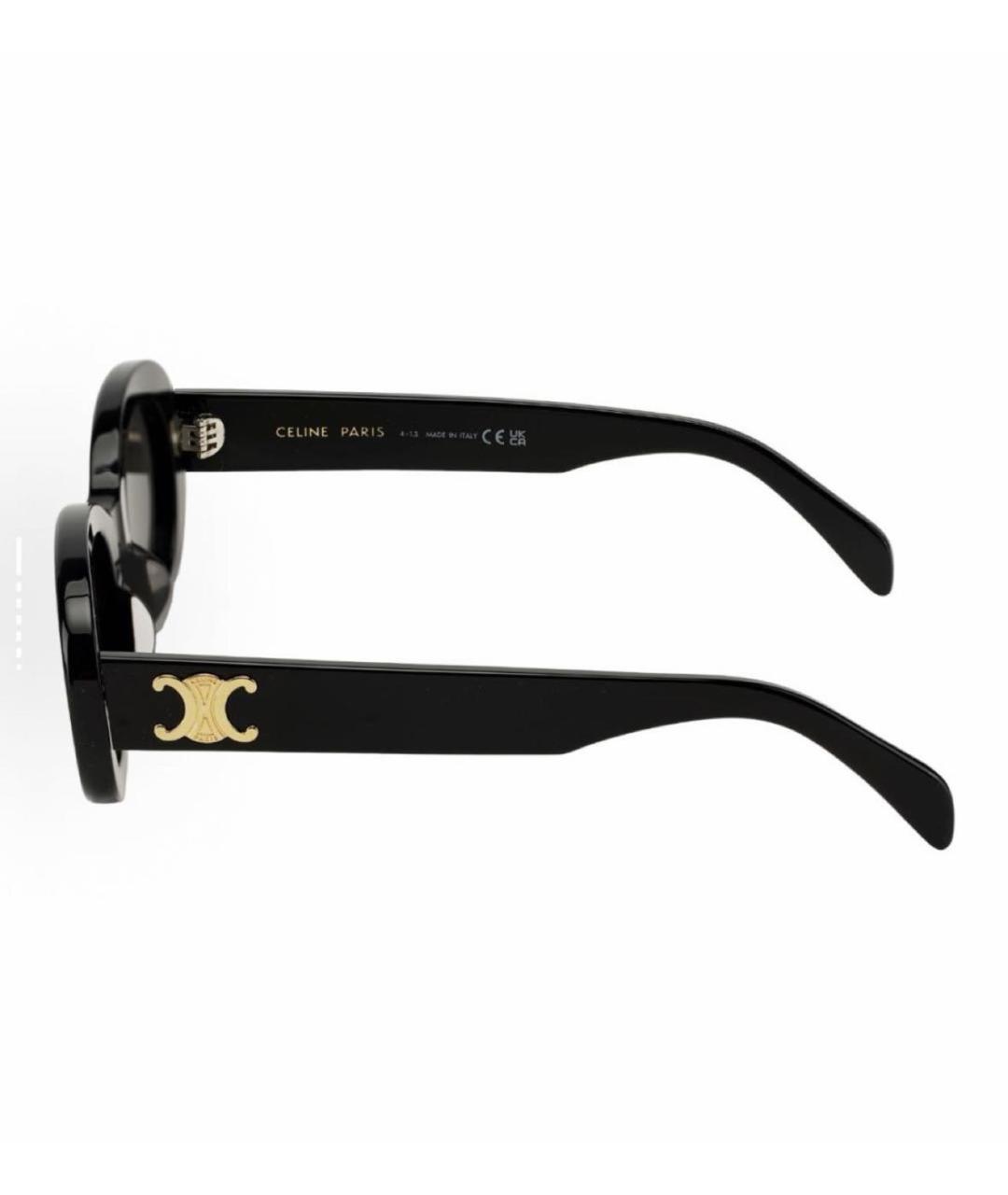 CELINE Черные пластиковые солнцезащитные очки, фото 2