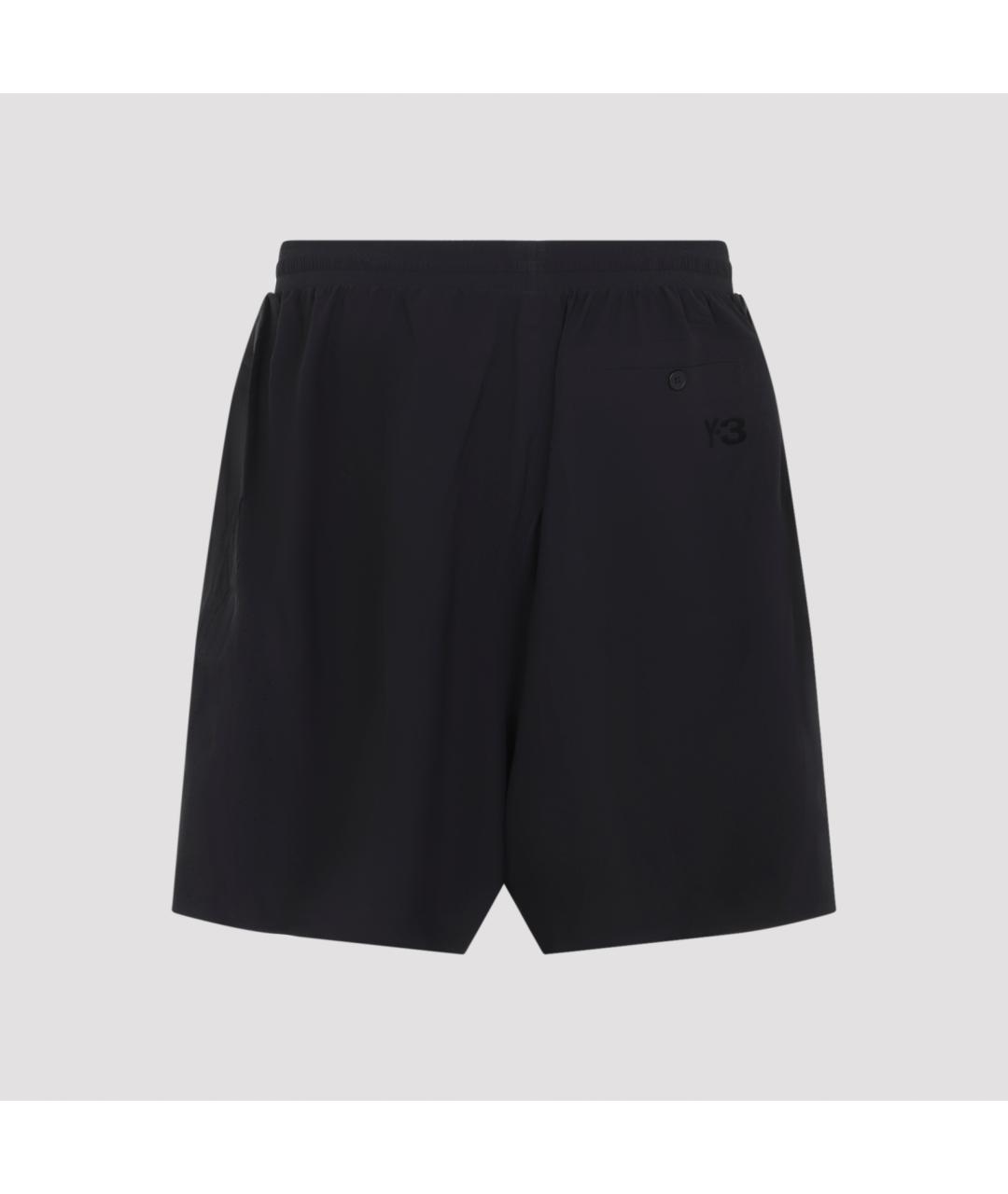 Y-3 Черные полиэстеровые шорты, фото 3