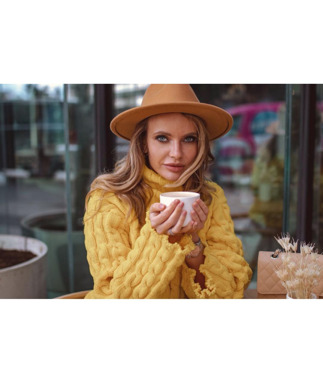 BALENCIAGA Желтый полиамидовый джемпер / свитер, фото 7