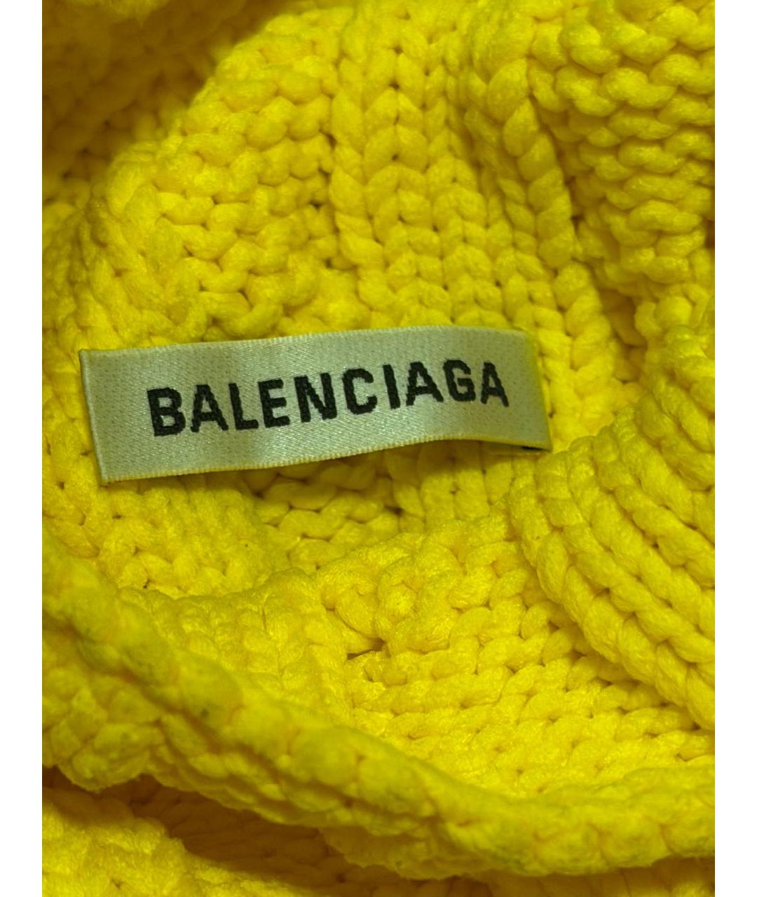 BALENCIAGA Желтый полиамидовый джемпер / свитер, фото 3