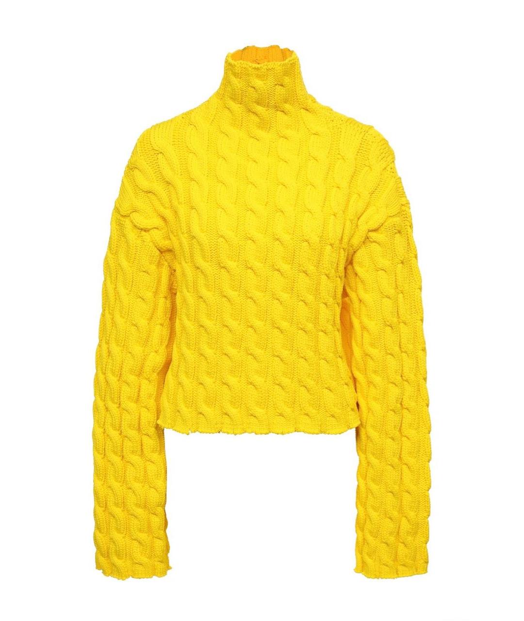 BALENCIAGA Желтый полиамидовый джемпер / свитер, фото 2