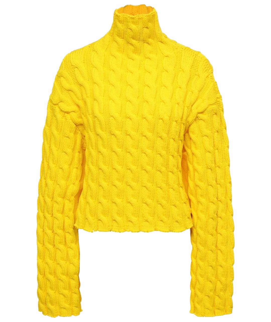 BALENCIAGA Желтый полиамидовый джемпер / свитер, фото 1