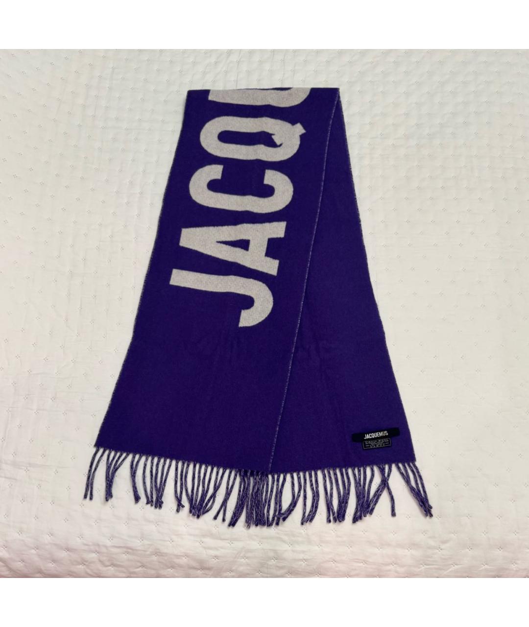 JACQUEMUS Фиолетовый шарф, фото 4