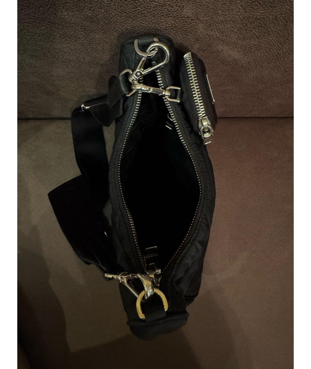 PRADA Черная синтетическая сумка через плечо, фото 6