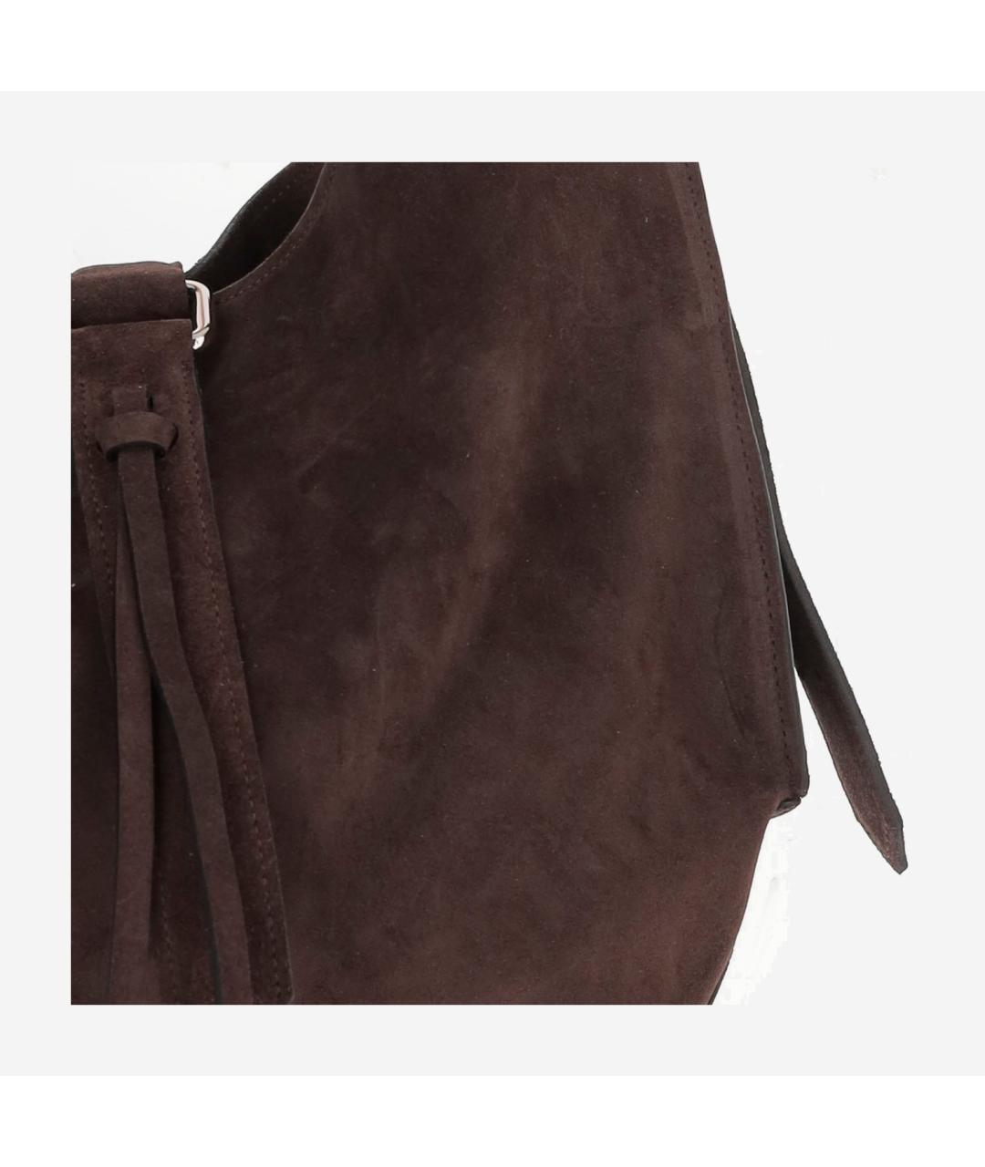 RADICA STUDIO Коричневая замшевая сумка через плечо, фото 3