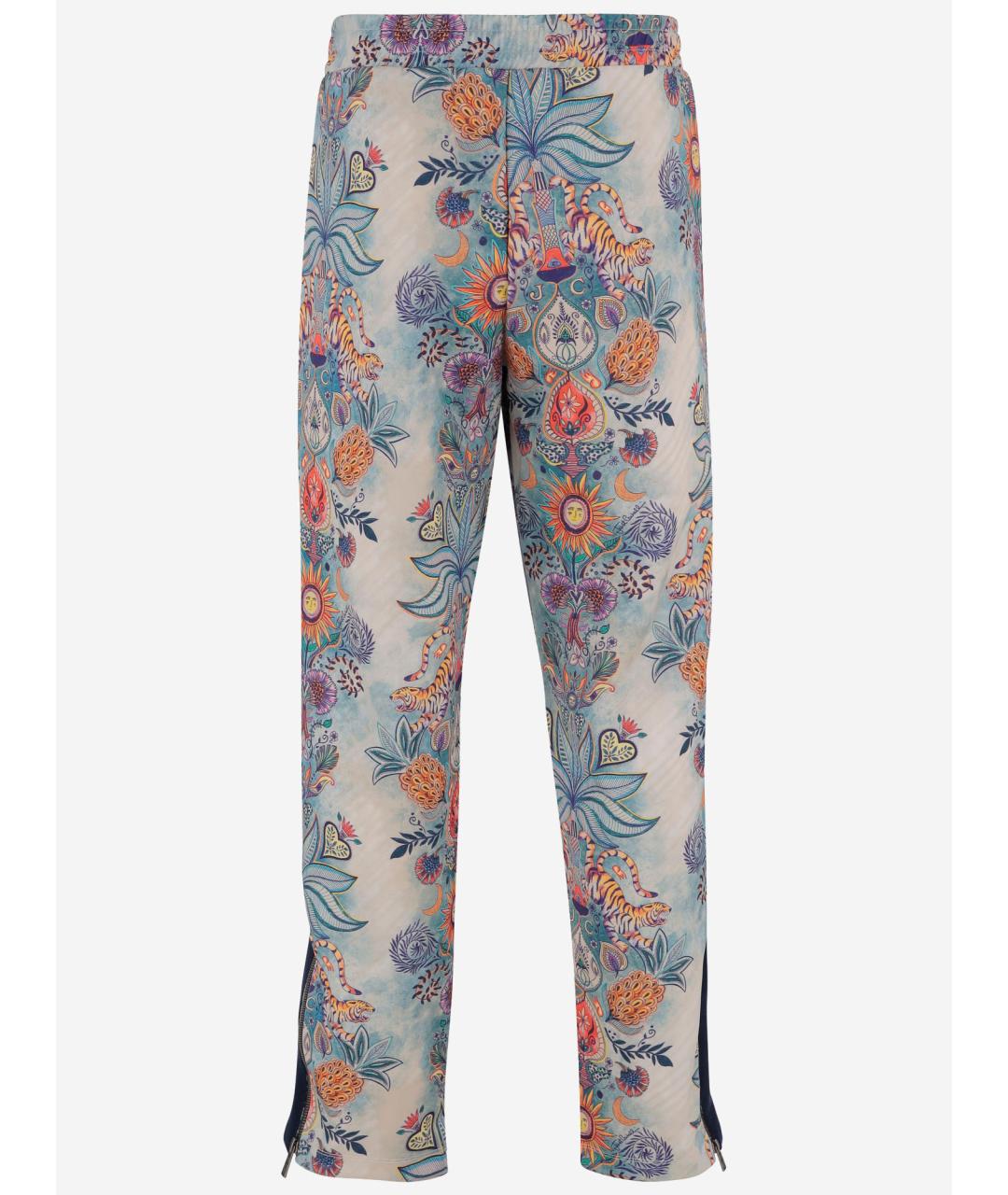 JUST CAVALLI Мульти полиэстеровые прямые брюки, фото 2