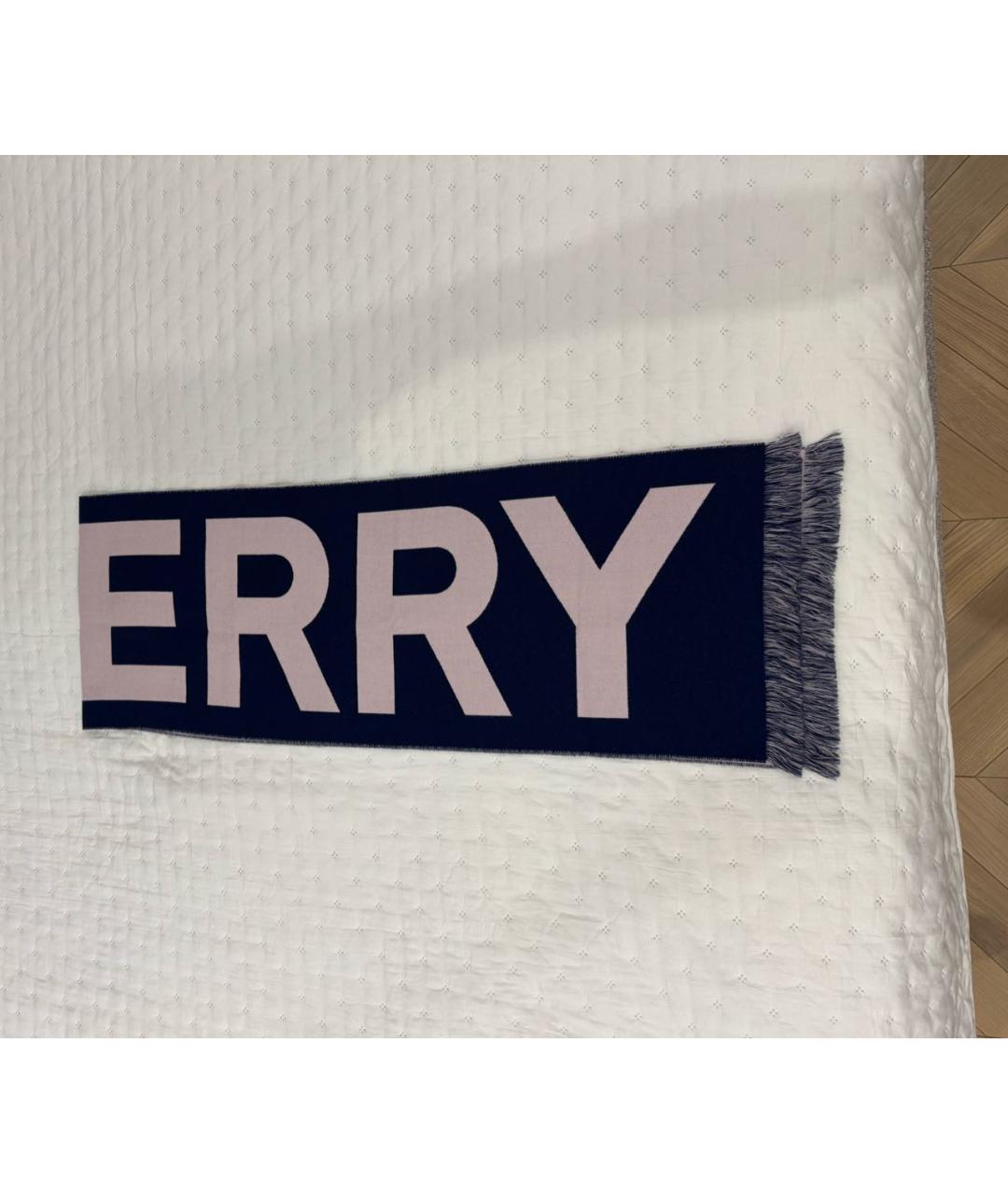 BURBERRY Синий шарф, фото 2