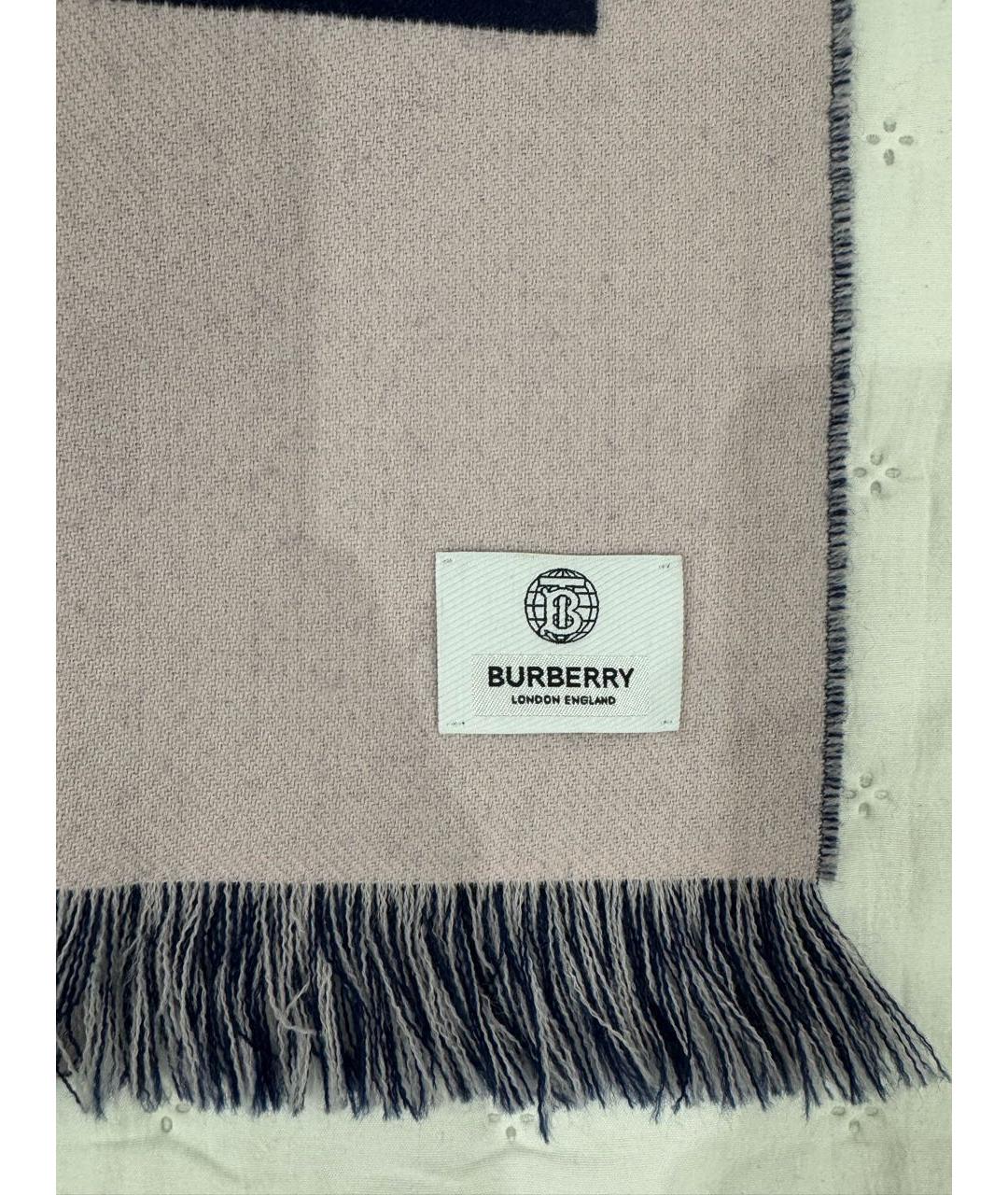 BURBERRY Синий шарф, фото 3