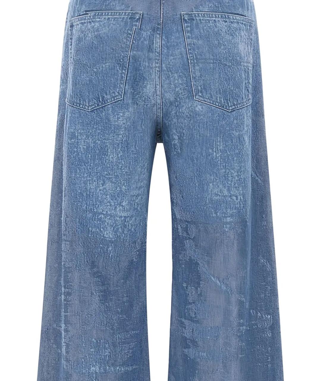 DIESEL Синие хлопковые прямые джинсы, фото 5