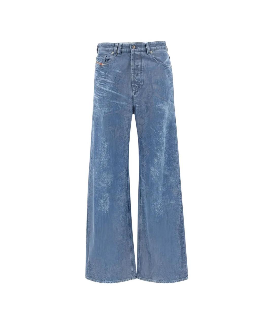 DIESEL Синие хлопковые прямые джинсы, фото 1