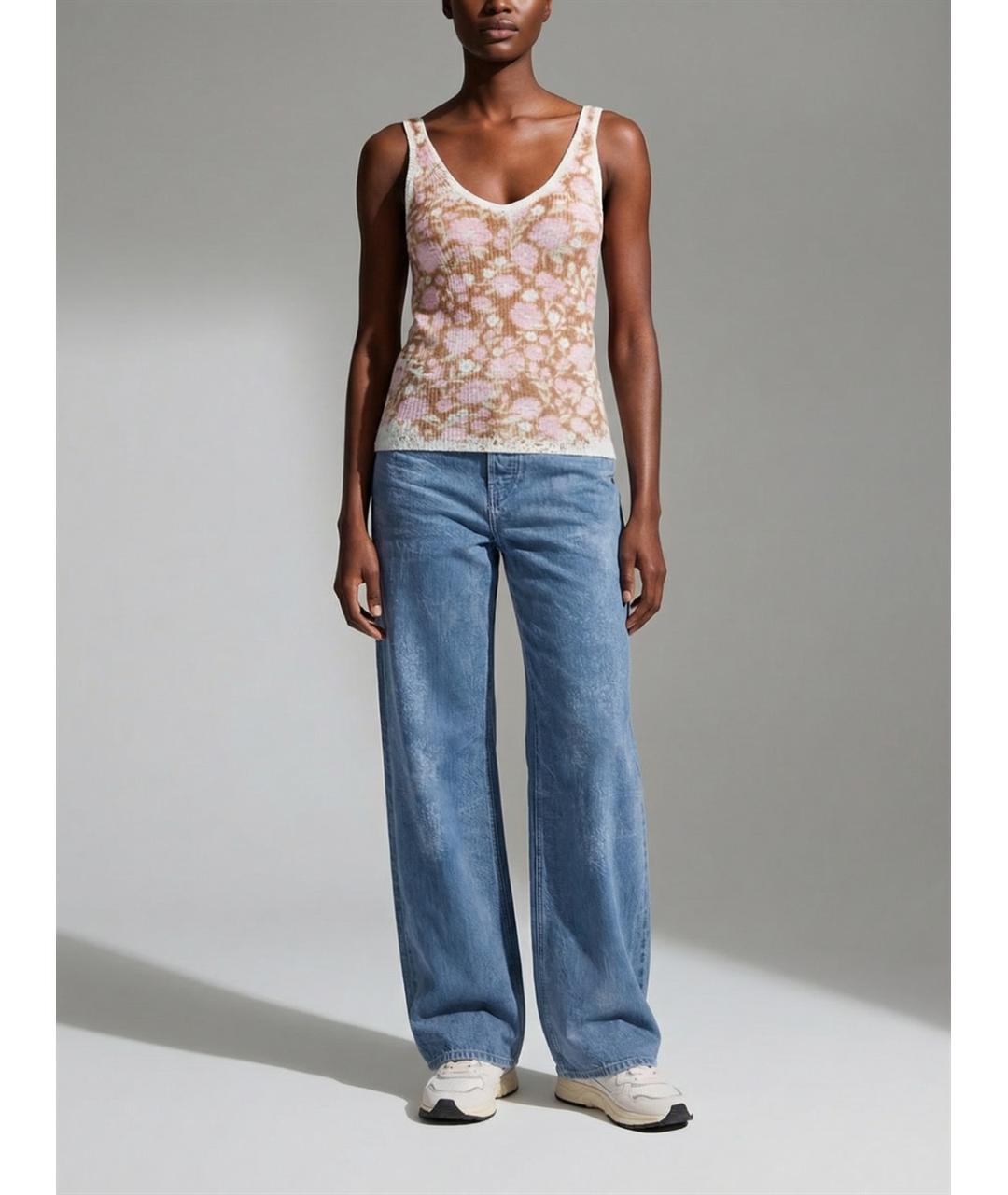 DIESEL Синие хлопковые прямые джинсы, фото 6