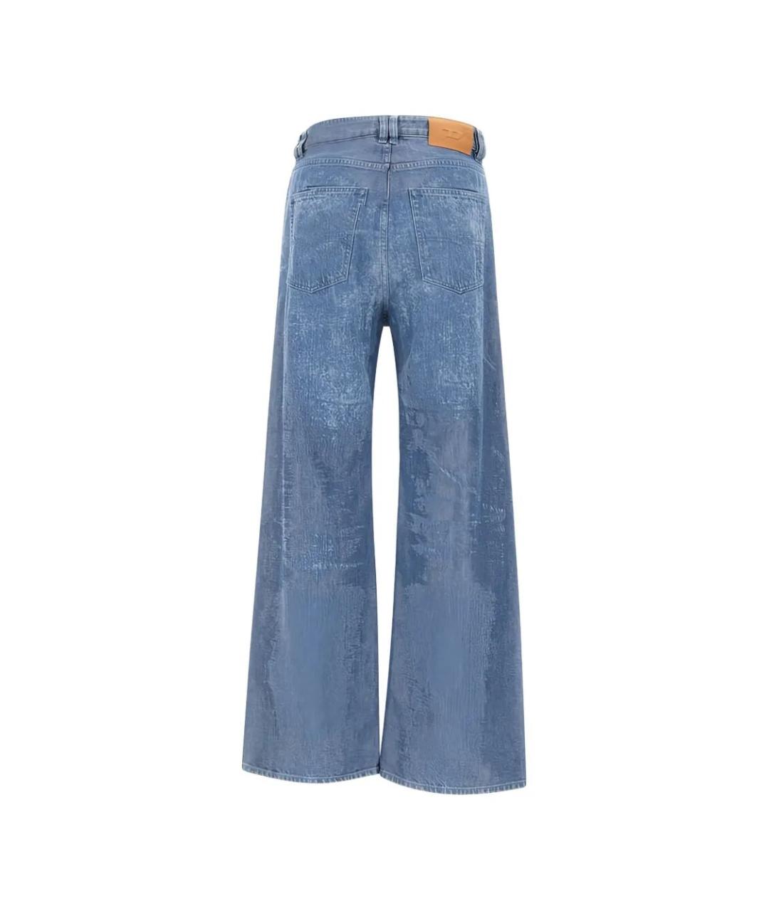 DIESEL Синие хлопковые прямые джинсы, фото 2