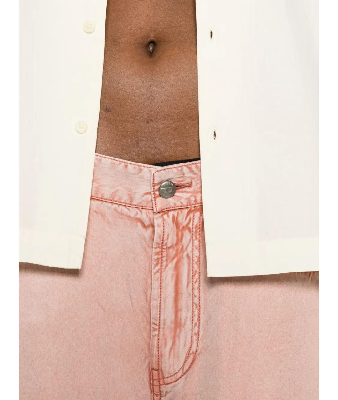 DIESEL Розовые вискозные шорты, фото 3