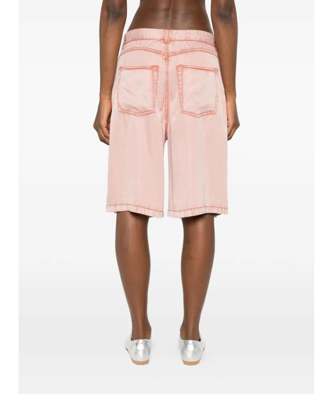 DIESEL Розовые вискозные шорты, фото 4