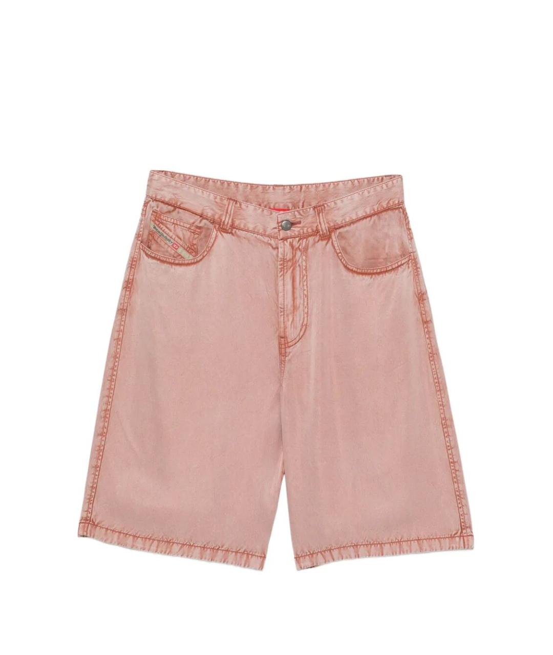 DIESEL Розовые вискозные шорты, фото 1