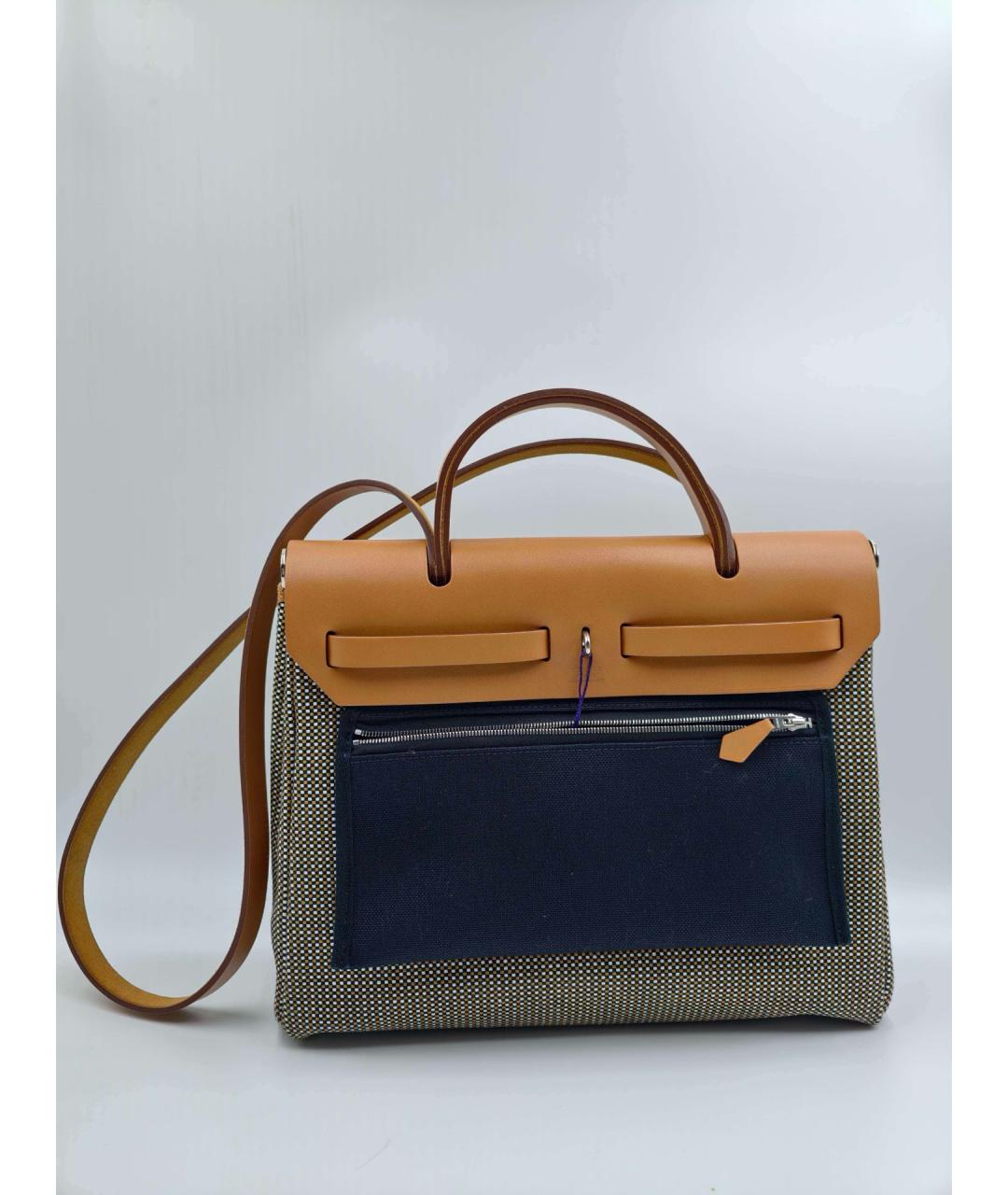 HERMES Хаки деним сумка через плечо, фото 4