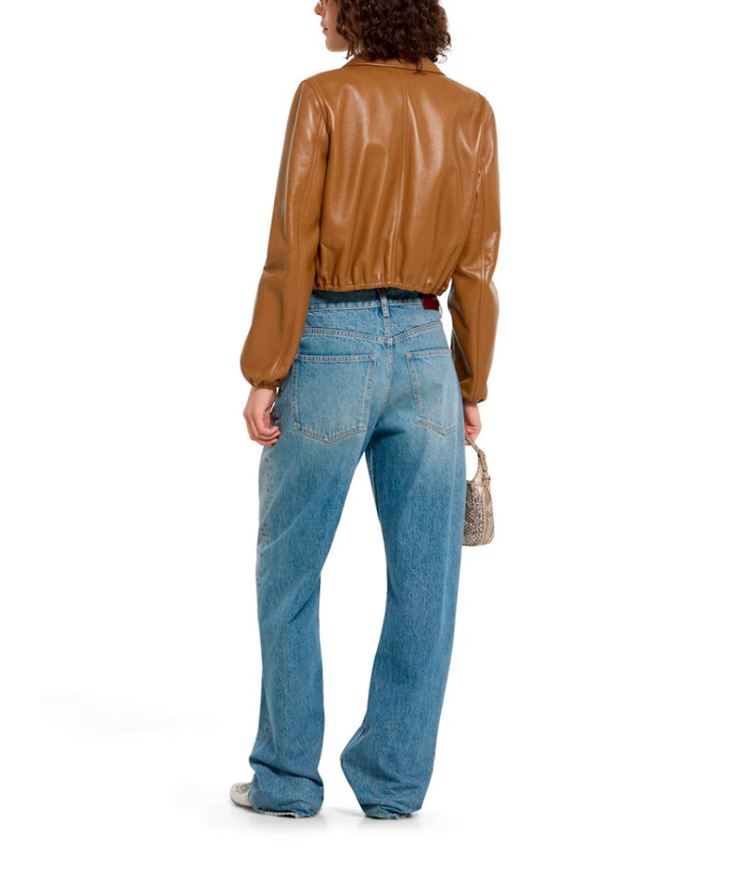 GUCCI Коричневая кожаная куртка, фото 3