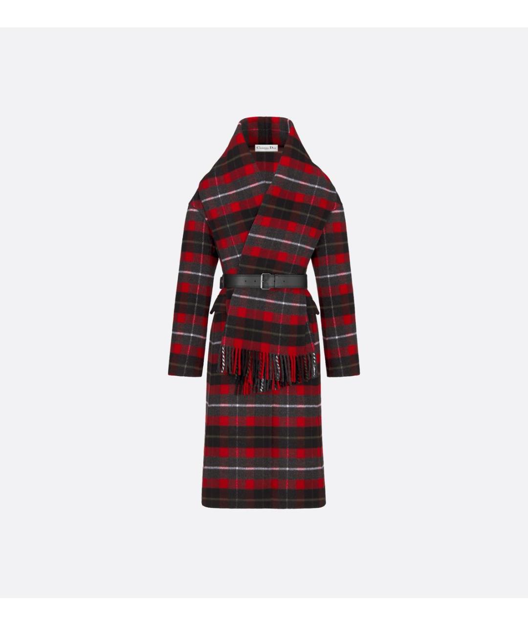 CHRISTIAN DIOR Красное шерстяное пальто, фото 6