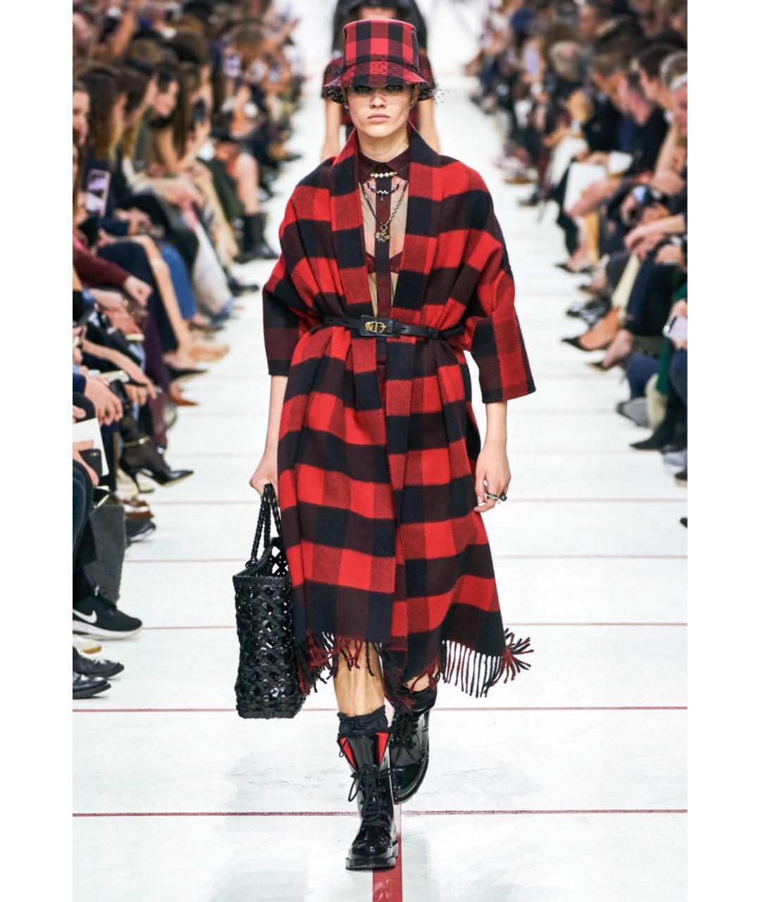 CHRISTIAN DIOR Красное шерстяное пальто, фото 2