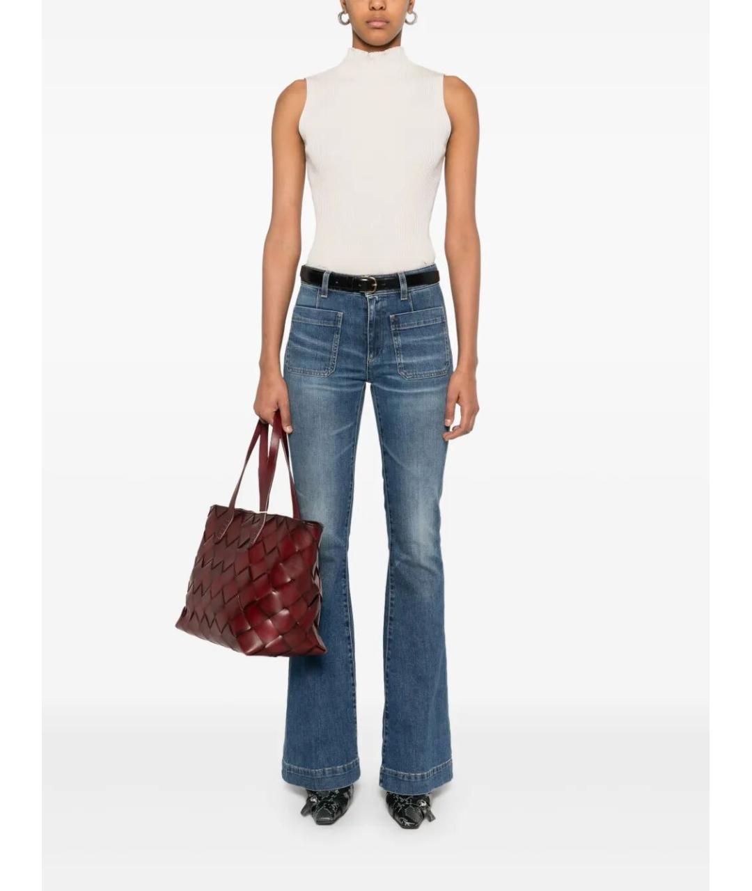 SEAFARER Синие хлопковые джинсы клеш, фото 2