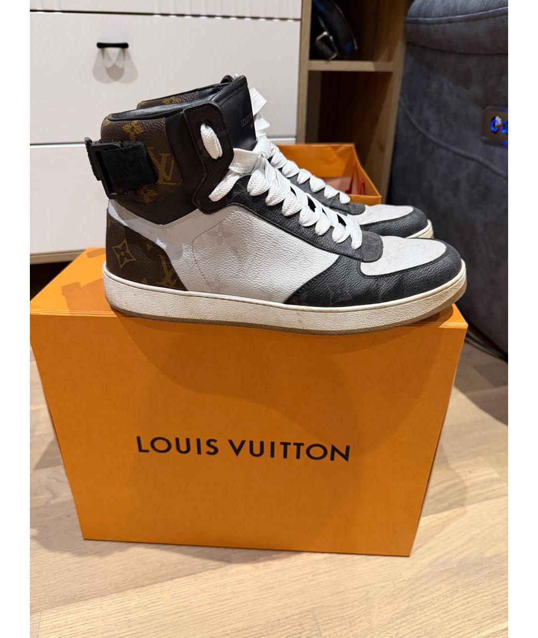 LOUIS VUITTON Мульти кожаные высокие кроссовки / кеды, фото 8