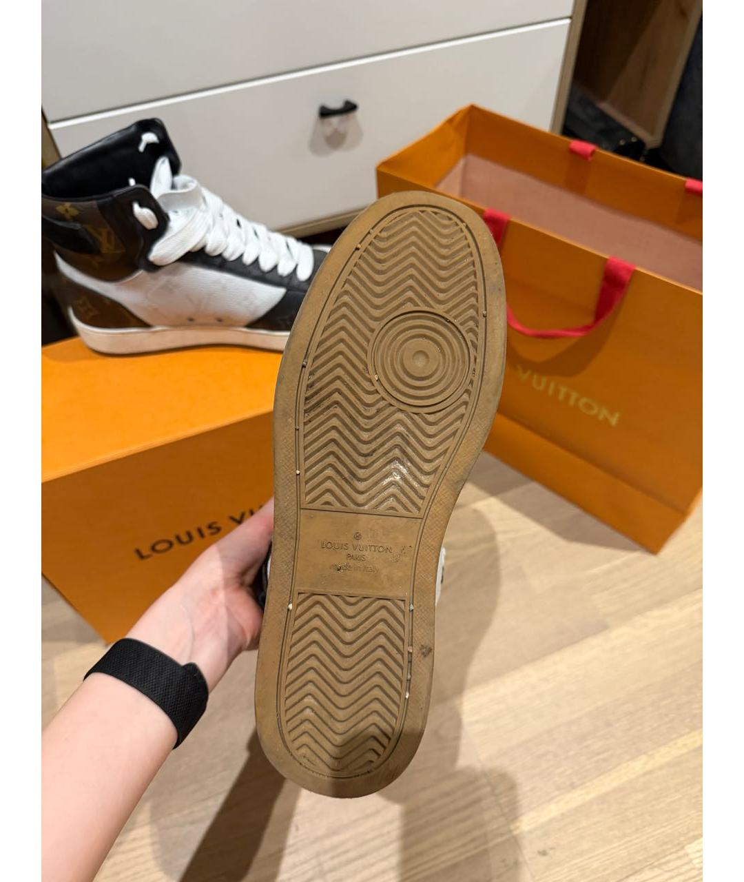 LOUIS VUITTON Мульти кожаные высокие кроссовки / кеды, фото 6