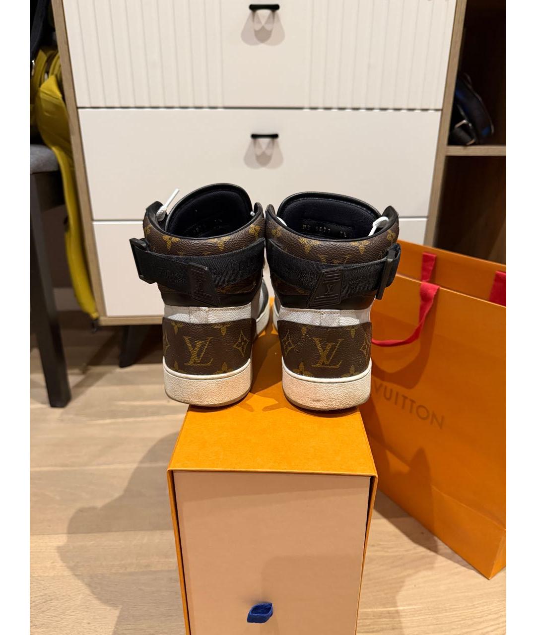 LOUIS VUITTON Мульти кожаные высокие кроссовки / кеды, фото 4