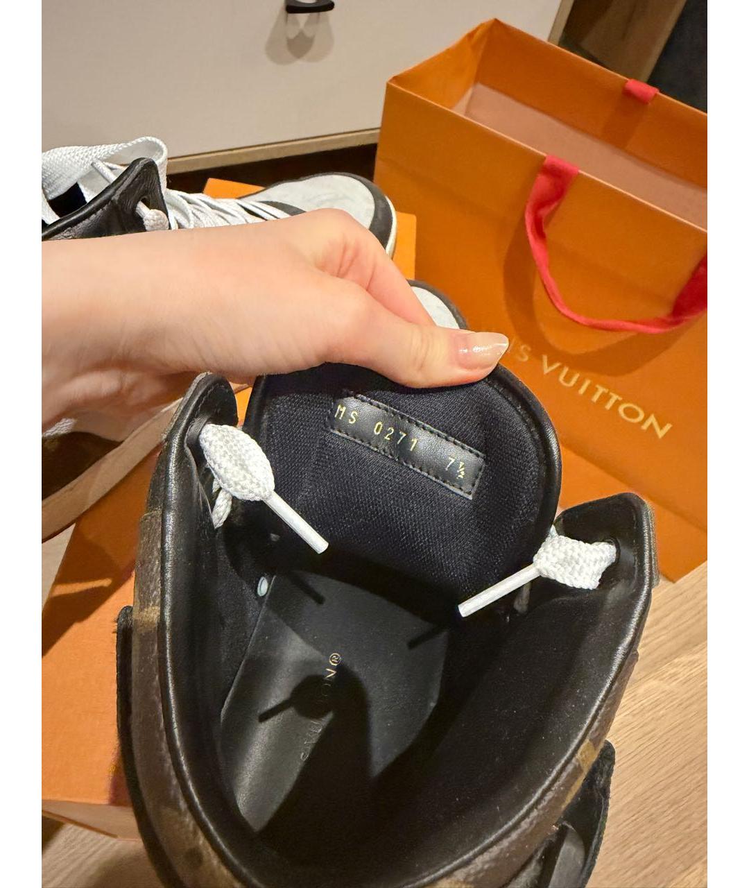 LOUIS VUITTON Мульти кожаные высокие кроссовки / кеды, фото 7