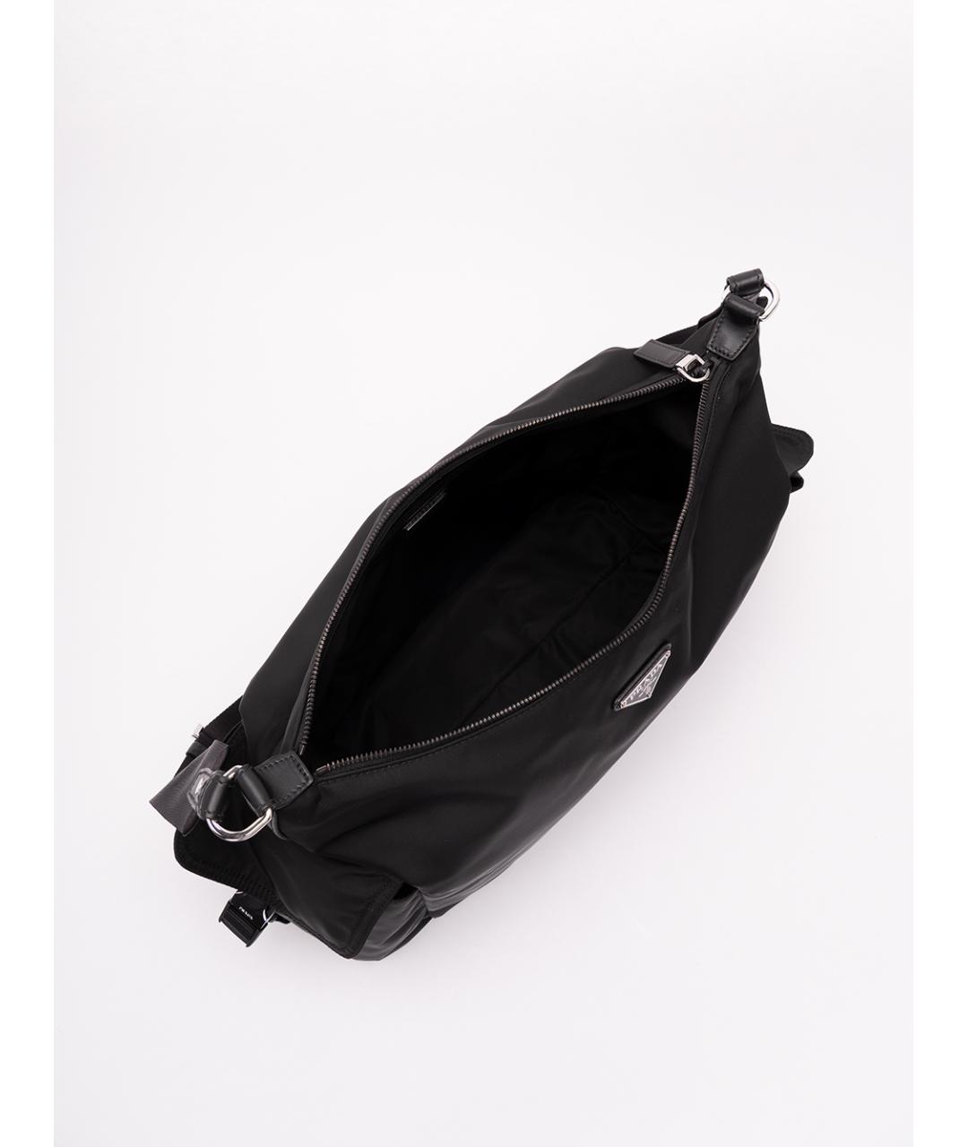 PRADA Черная синтетическая сумка на плечо, фото 8