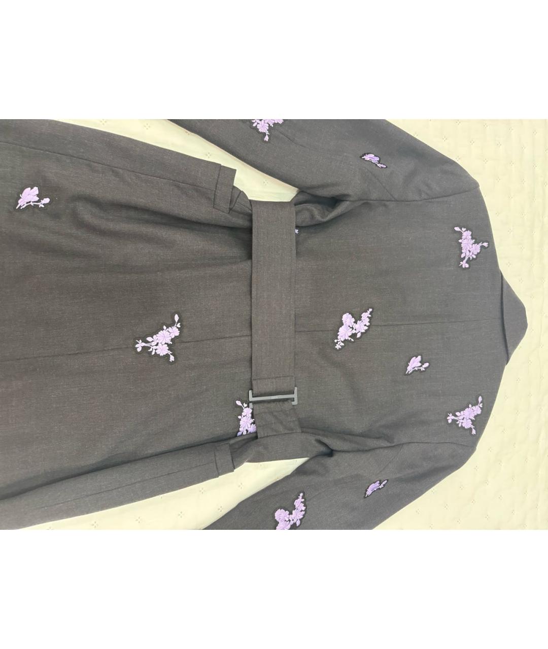 GANNI Черный шерстяной жакет/пиджак, фото 3