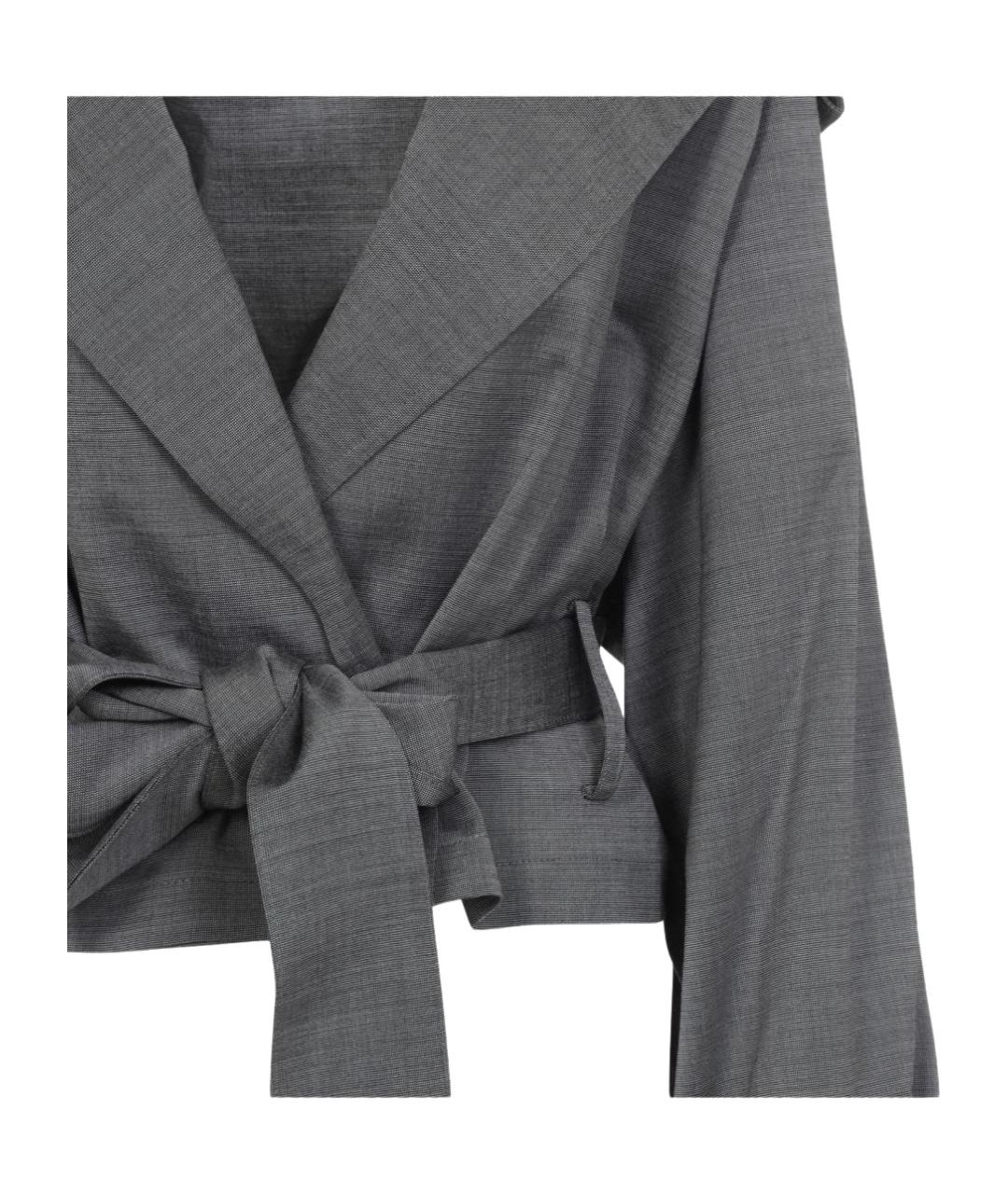 THE FRANKIE SHOP Серый жакет/пиджак, фото 4