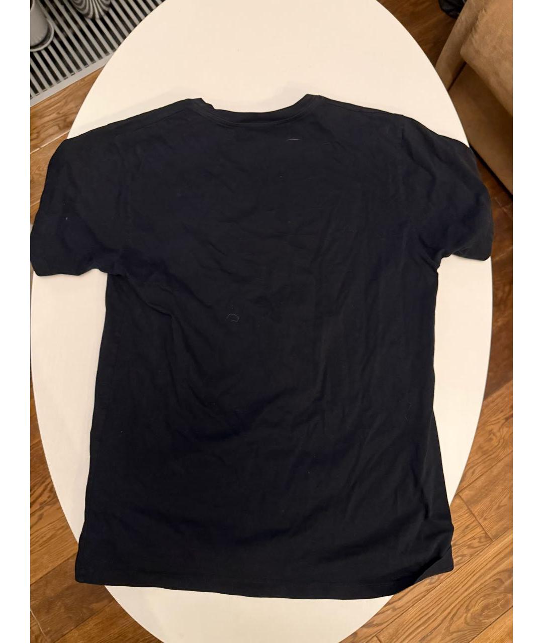 GUCCI Черная хлопковая футболка, фото 2