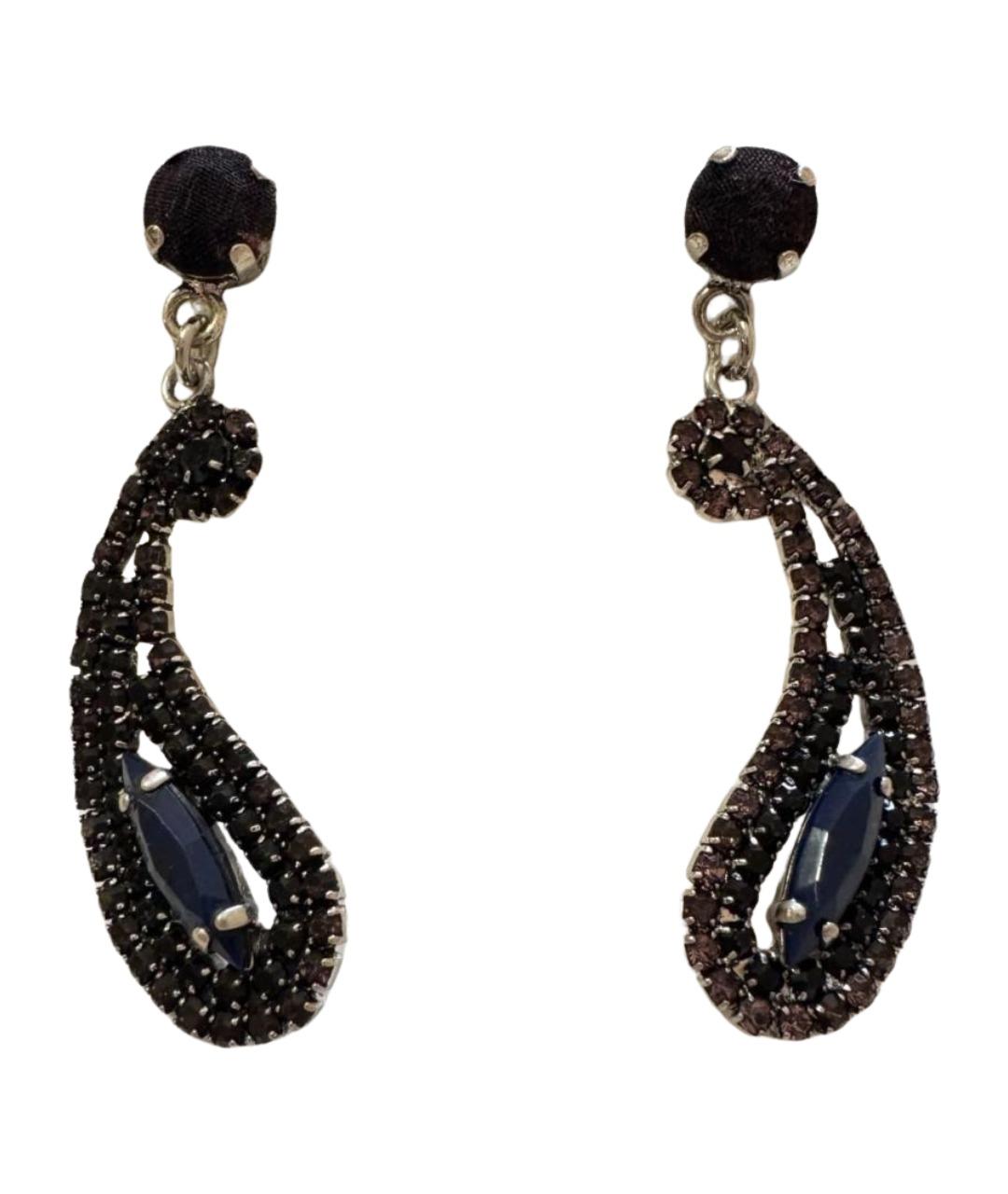 ETRO Темно-синие латунные серьги, фото 1