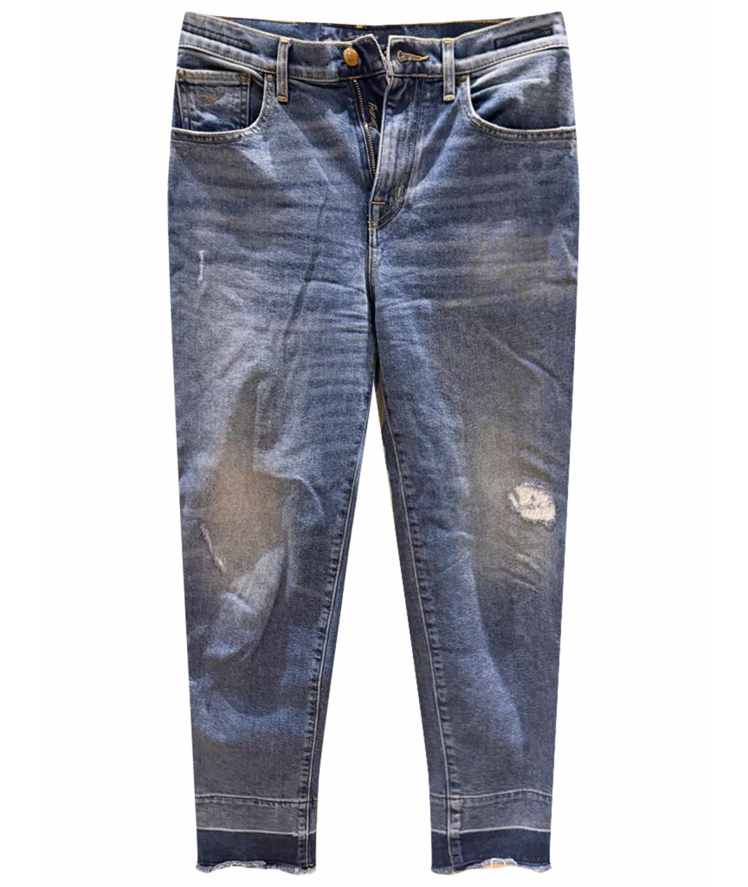 JACOB COHEN Темно-синие хлопковые прямые джинсы, фото 1