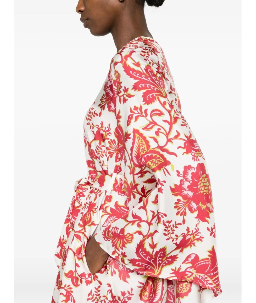 ETRO Мульти шелковое повседневное платье, фото 3