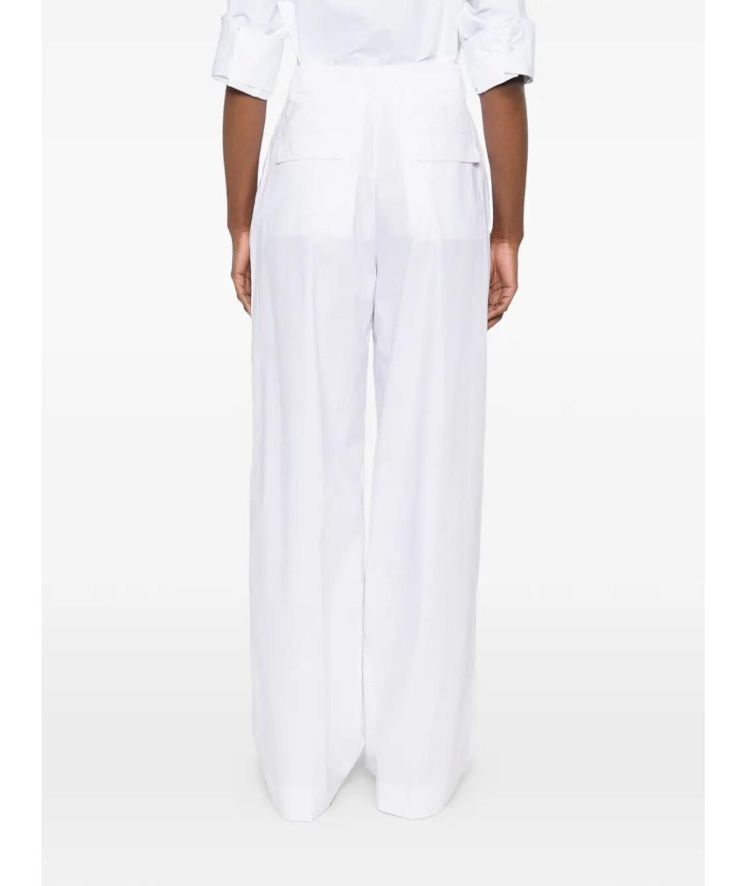 THELATEST Белые хлопковые прямые брюки, фото 3