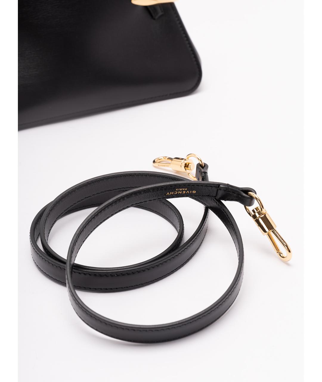 GIVENCHY Черная кожаная сумка с короткими ручками, фото 4