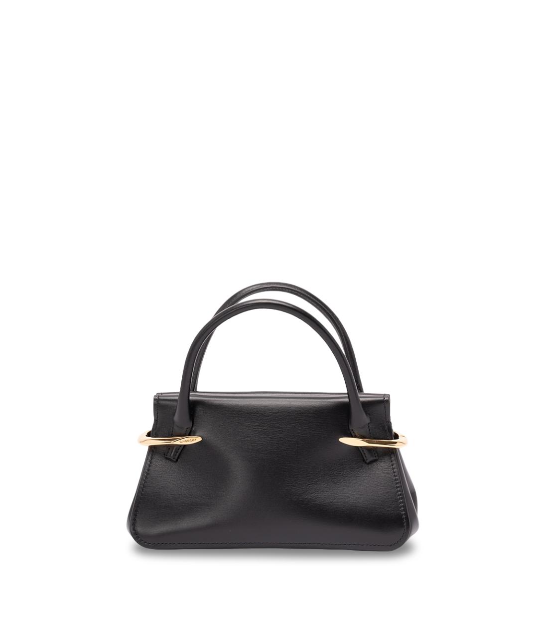GIVENCHY Черная кожаная сумка с короткими ручками, фото 7