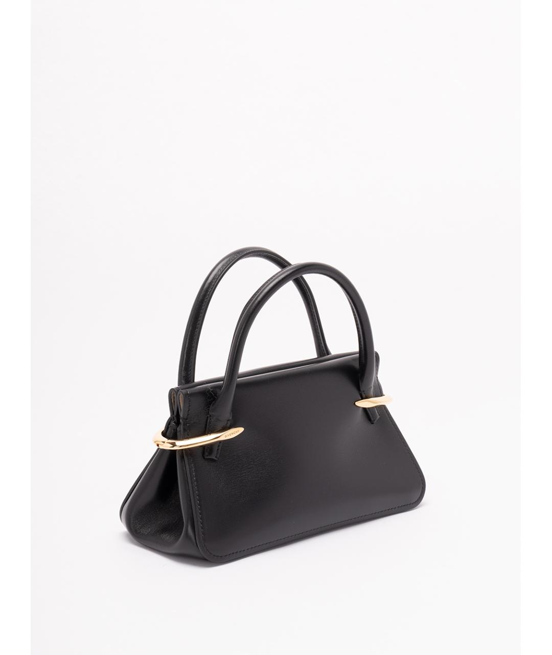 GIVENCHY Черная кожаная сумка с короткими ручками, фото 3