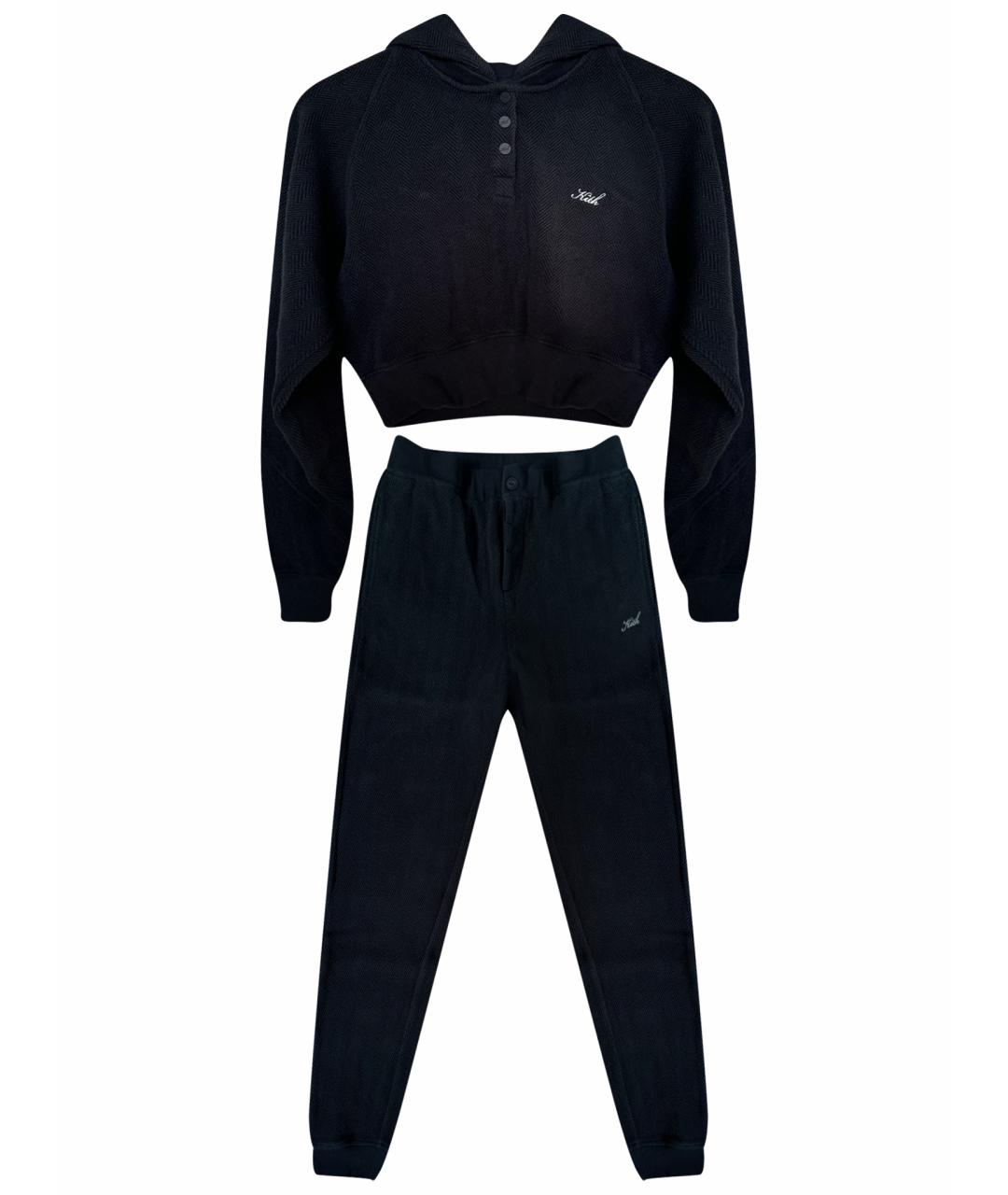 KITH Черный велюровый спортивные костюмы, фото 1