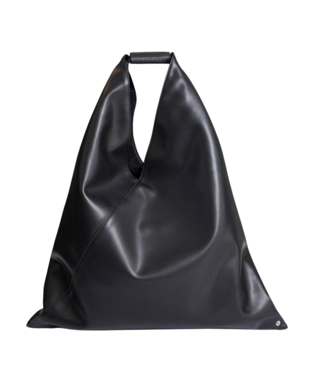 MM6 MAISON MARGIELA Черная сумка с короткими ручками из искусственной кожи, фото 1