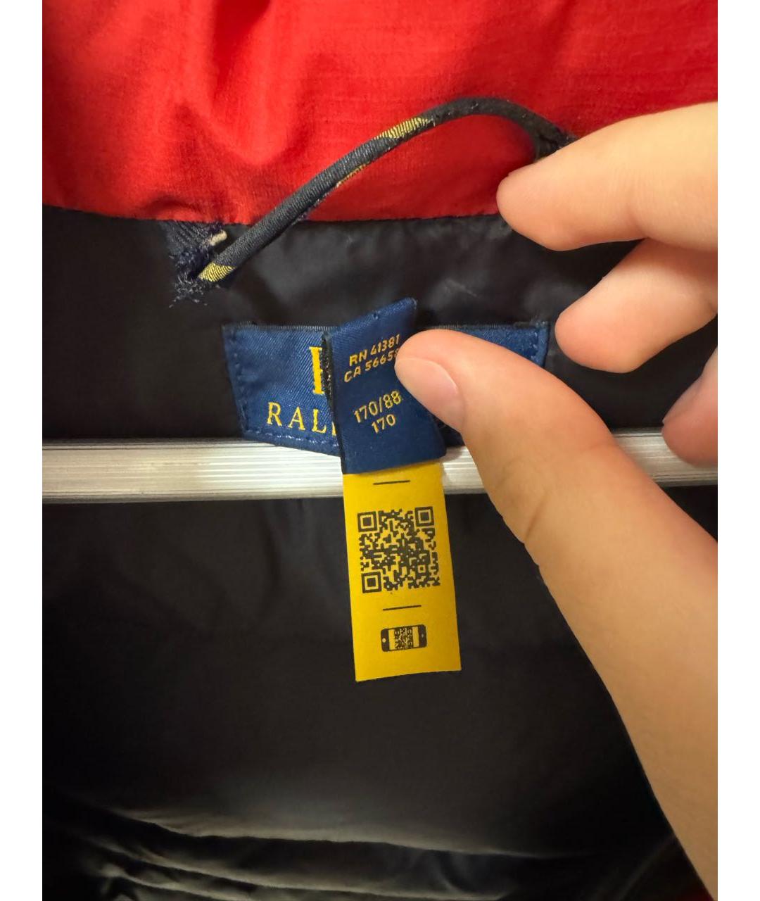 POLO RALPH LAUREN Красный пуховик, фото 8