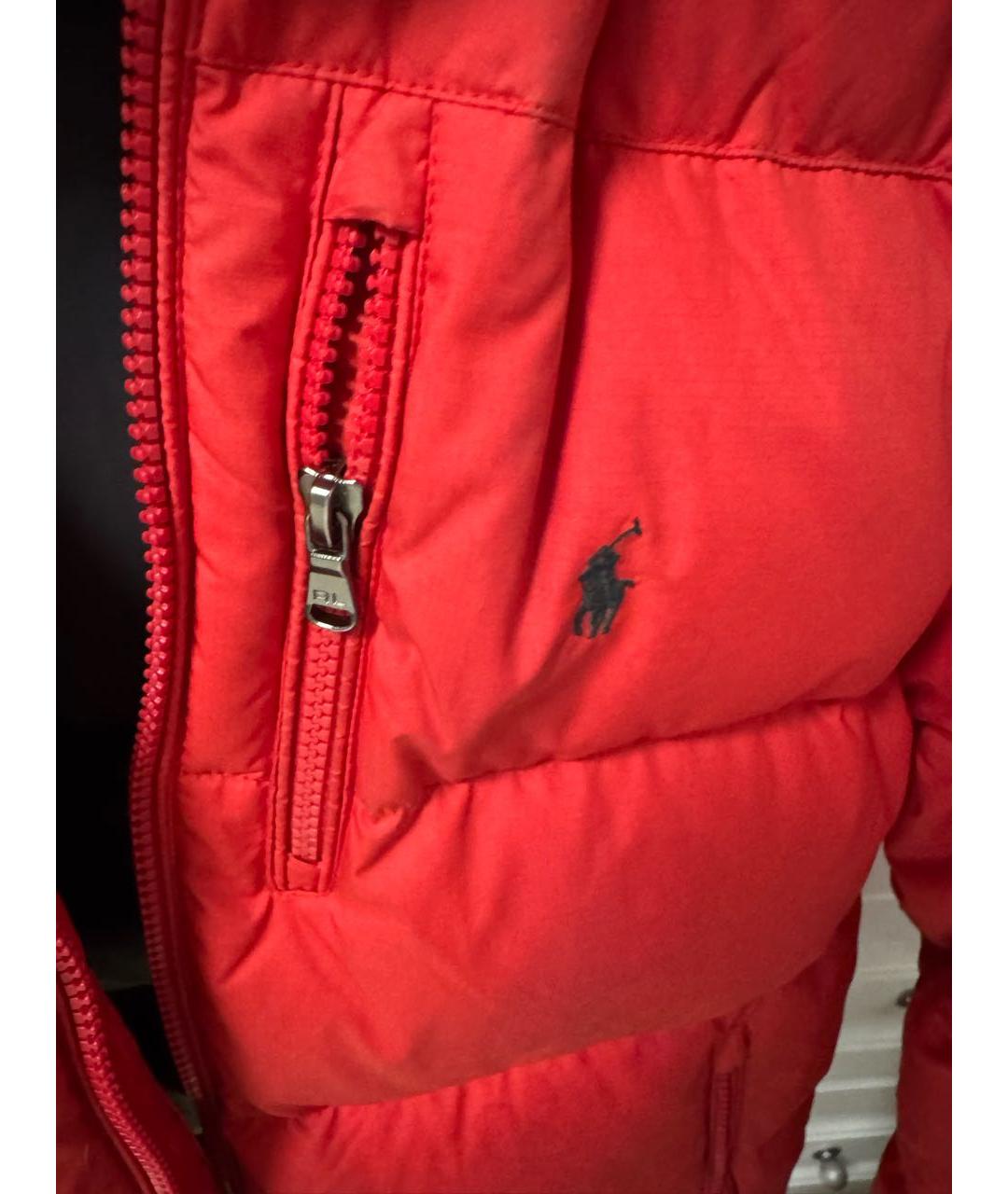 POLO RALPH LAUREN Красный пуховик, фото 4
