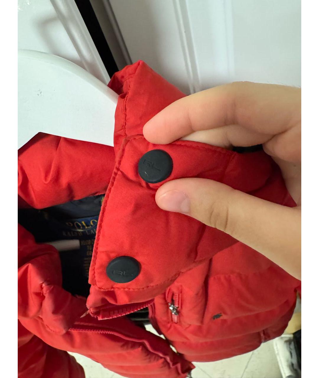 POLO RALPH LAUREN Красный пуховик, фото 6