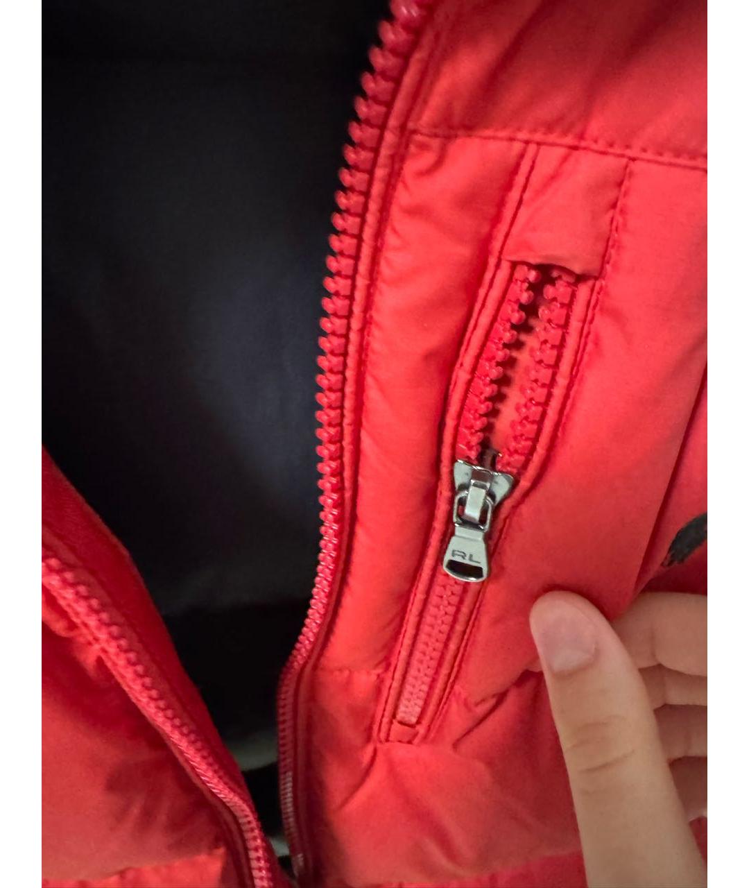 POLO RALPH LAUREN Красный пуховик, фото 5