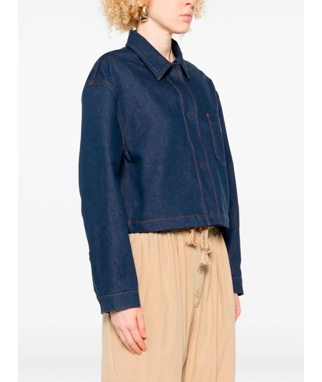 FENDI Синяя хлопковая куртка, фото 4