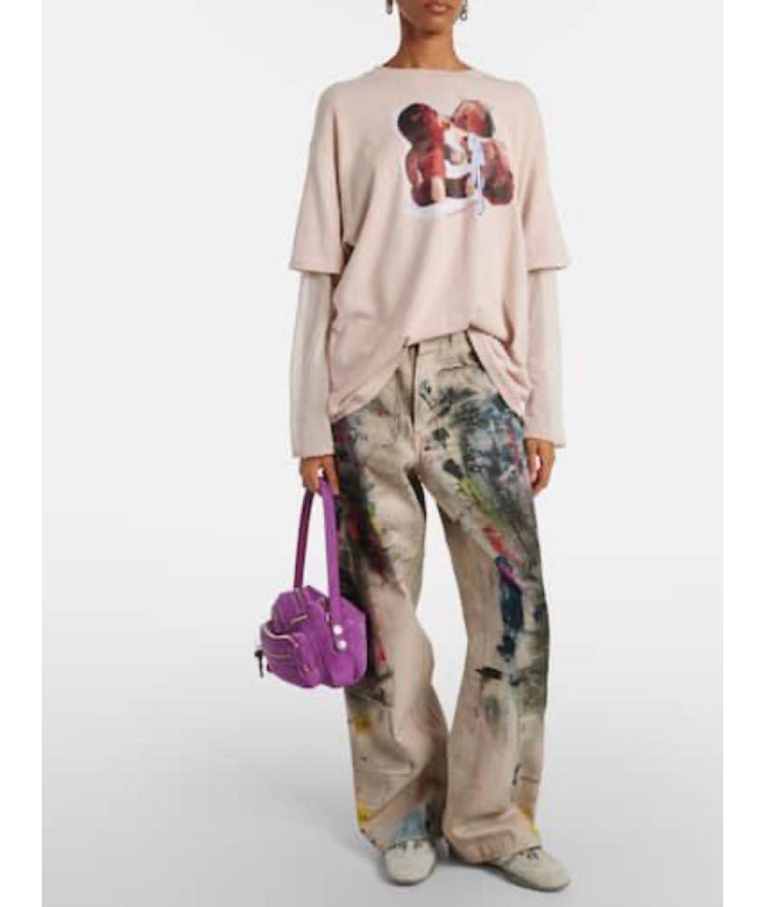 ACNE STUDIOS Фуксия замшевая сумка с короткими ручками, фото 8