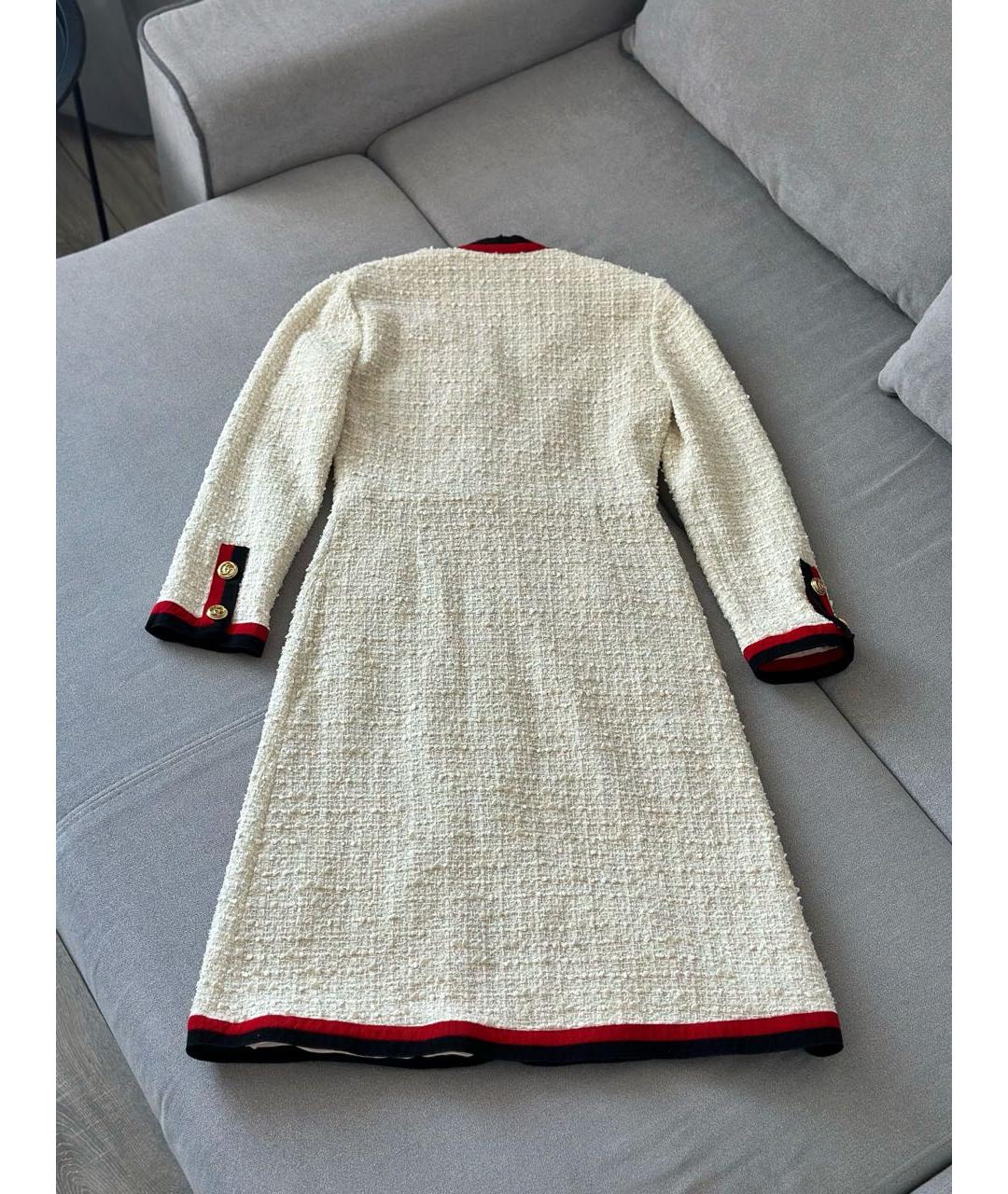 GUCCI Бежевый твидовый кардиган, фото 3